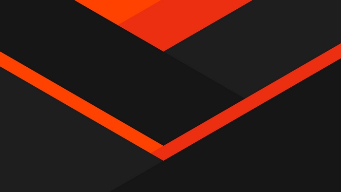 Minimalist abstract orange and black shapes