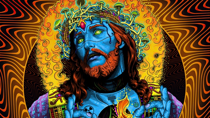 Artistic Portrait of Jesus Christ