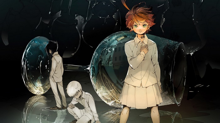 Emma, Ray, and Norman from The Promised Neverland 4K