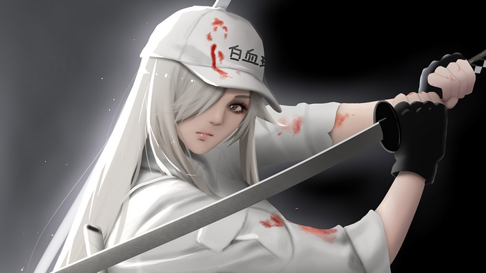 White Blood Cell from Cells at Work! Code Black 4K