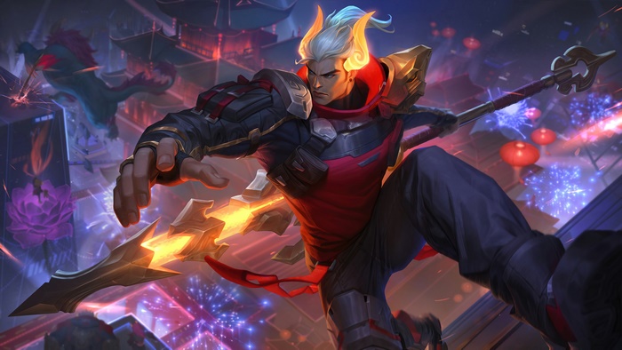 Jarvan IV from League of Legends Lunar Beast skin