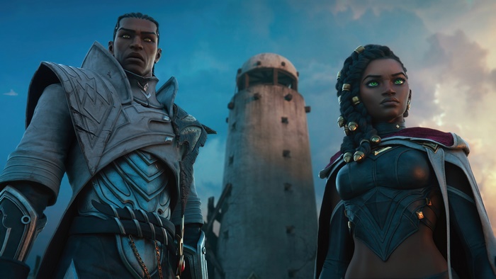 Lucian and Senna from League of Legends Ruination Cinematic 4K