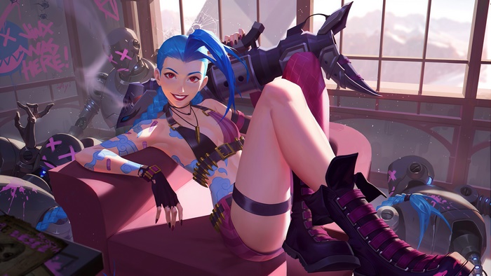 Jinx from League of Legends 4K