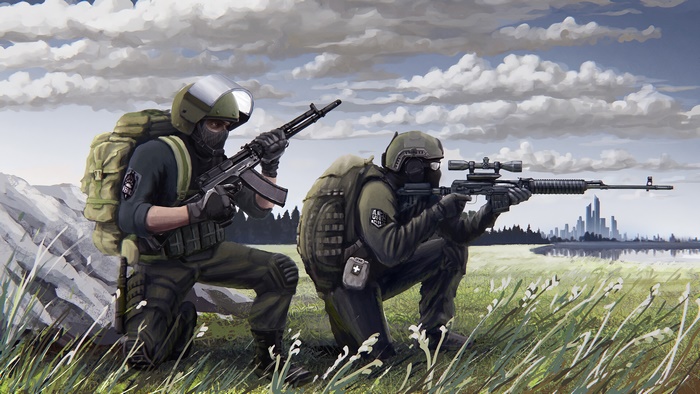 Two soldiers from Escape From Tarkov in 4K