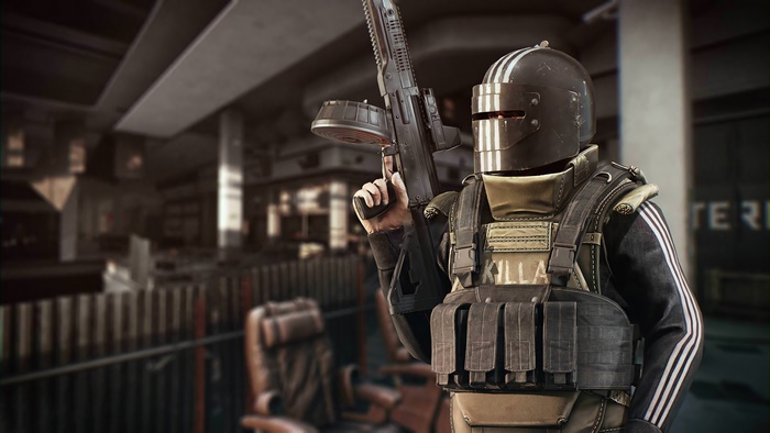 Killa from Escape from Tarkov with a RPK