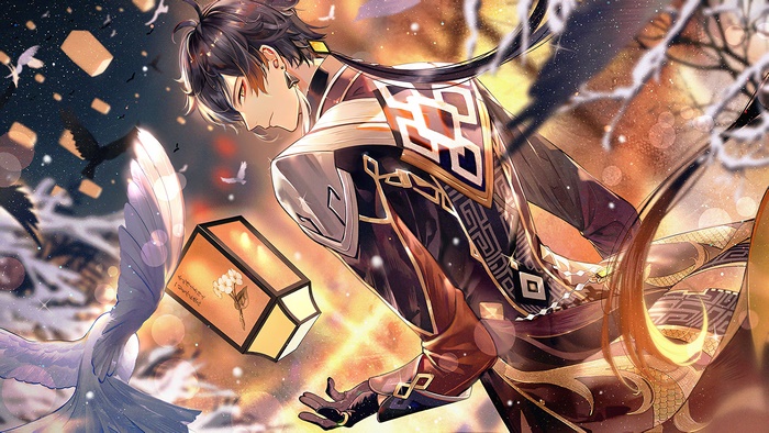 Zhongli from Genshin Impact 4K Artwork