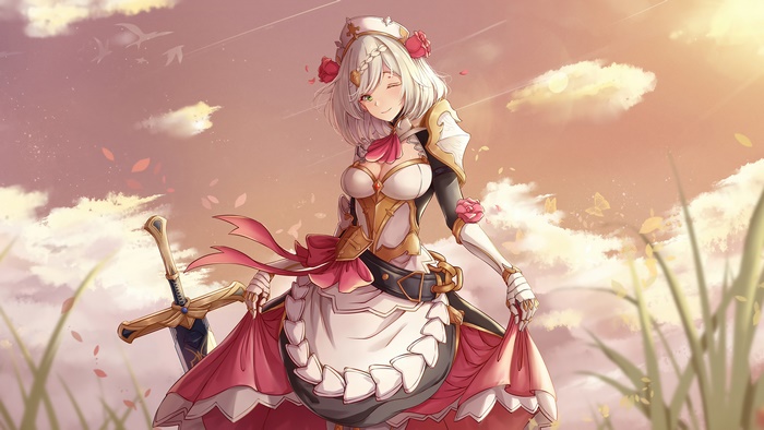 Noelle from Genshin Impact in 4K
