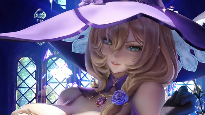 Lisa from Genshin Impact in 4K Art