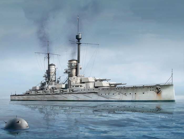 German Navy Dreadnought Warship