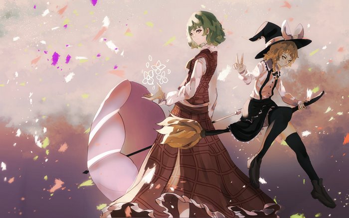 Yuuka Kazami and Marisa Kirisame