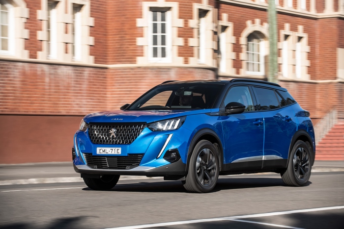 Blue Peugeot 2008 GT SUV