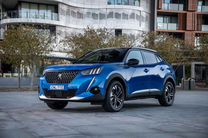 Blue Peugeot 2008 GT SUV