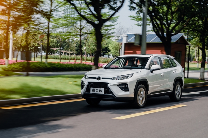Toyota Wildlander SUV driving on road