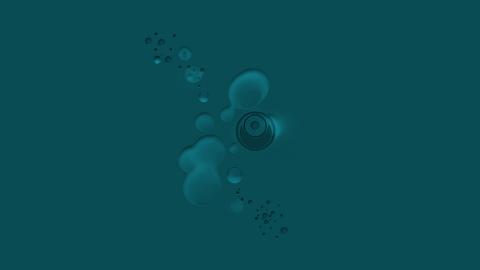 Minimalist abstract bubbles and concentric circles