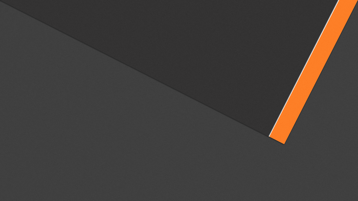 Minimalist dark gray and orange abstract lines