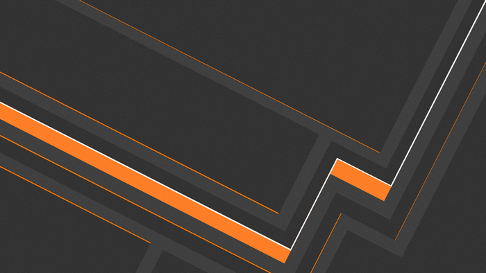 Abstract Orange and Gray Lines