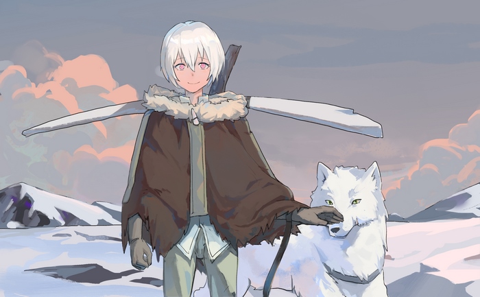 Fushi and Wolf from To Your Eternity