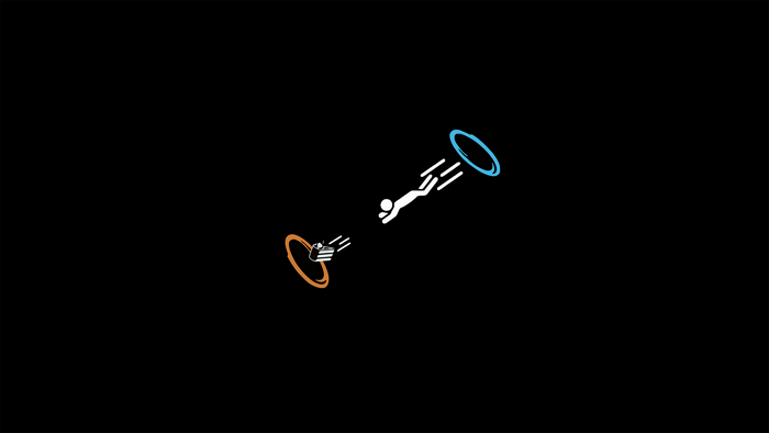 Portal 4K Dynamic Portal Jump Scene