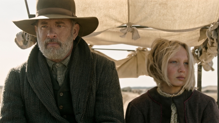 Tom Hanks and Helena Zengel in News of the World