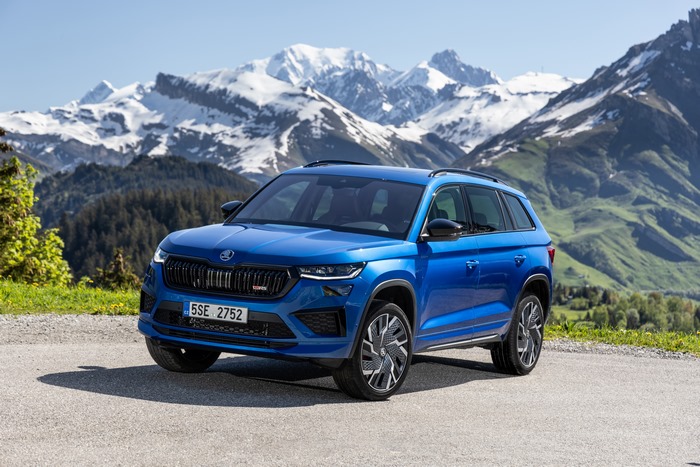 2021 Skoda Kodiaq RS SUV in mountains
