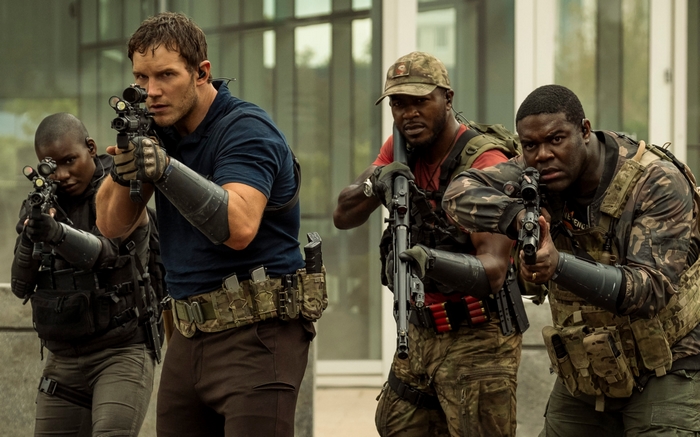 The Tomorrow War Chris Pratt and Sam Richardson