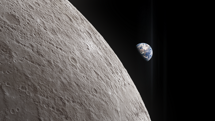Earth seen from the Moon