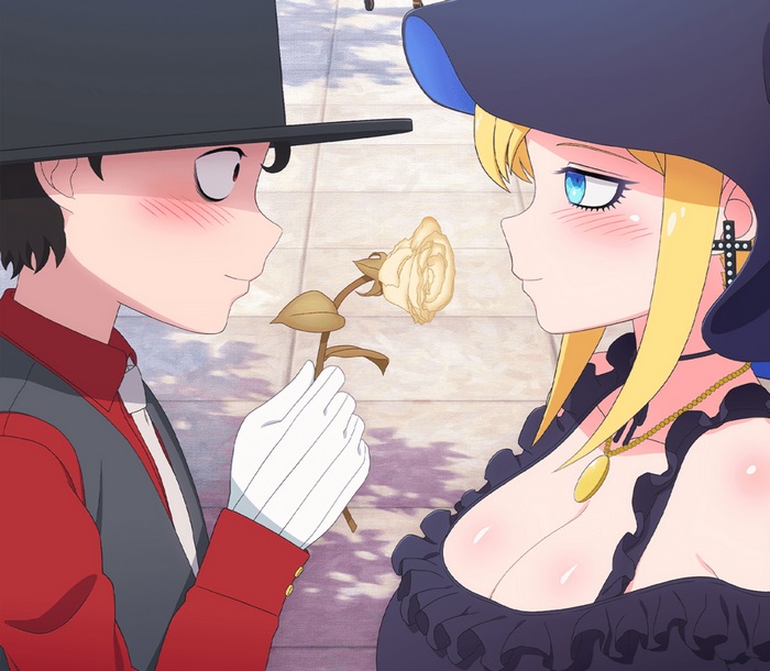 Alice and Bocchan with a Rose
