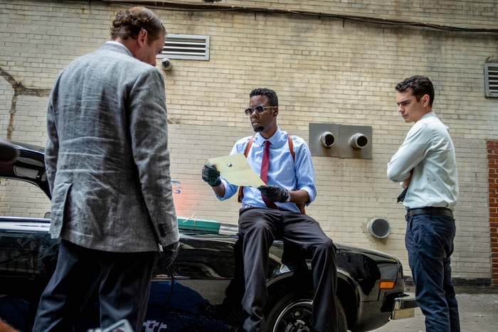 Chris Rock and Max Minghella in a scene