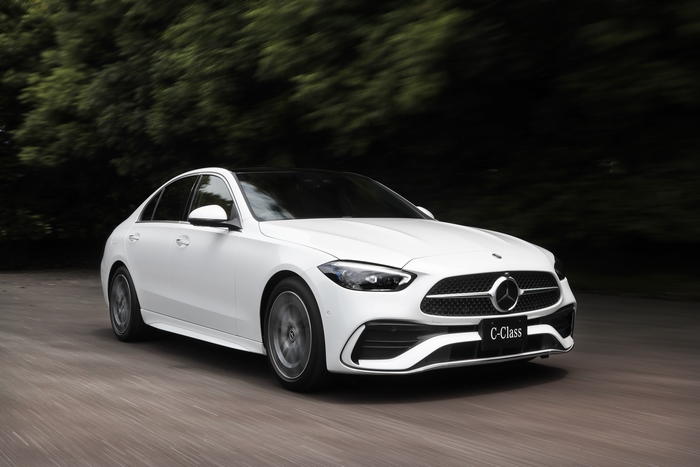 White Mercedes-Benz C-Class Sedan