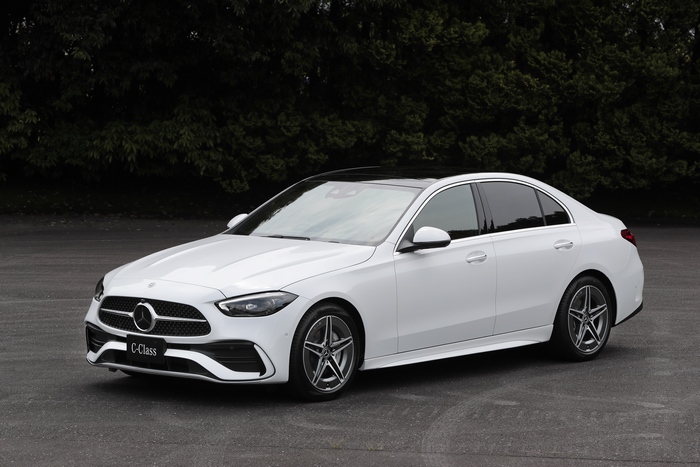 White Mercedes-Benz C-Class Sedan