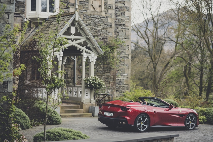 Red Ferrari Portofino M Convertible