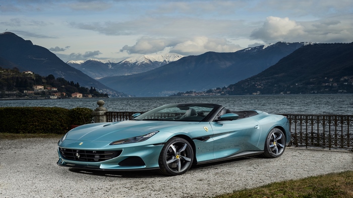 Blue 2021 Ferrari Portofino M Convertible