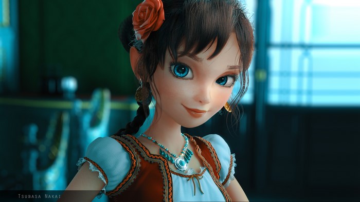 Tsubasa Nakai CGI character portrait