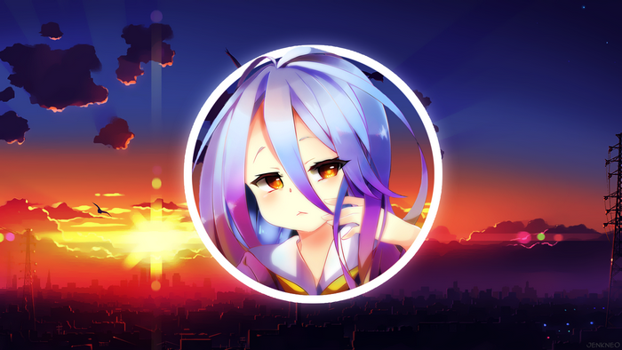 Shiro from No Game No Life anime girl