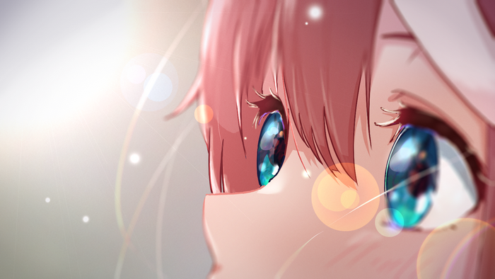 Tokai Teio from Uma Musume Pretty Derby eyes closeup