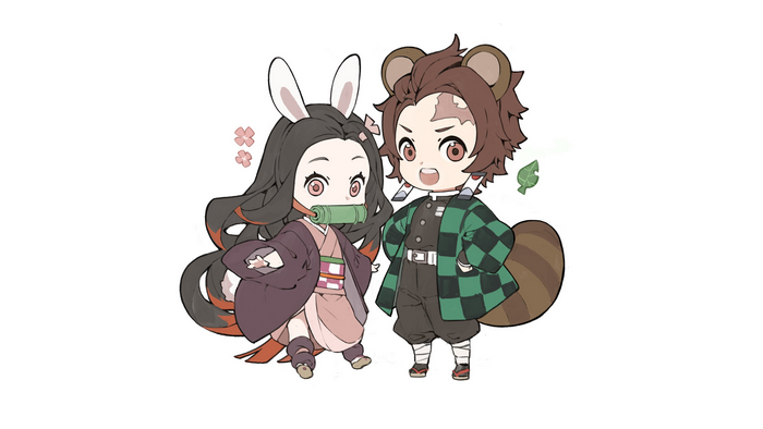 Nezuko and Tanjiro from Kimetsu no Yaiba