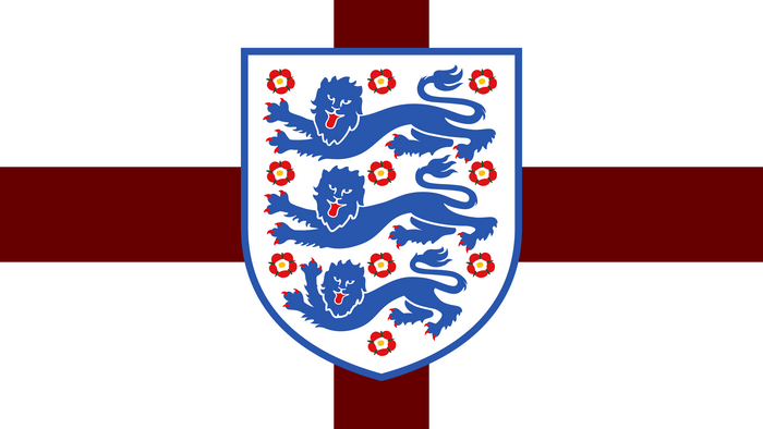 England Flag with Three Lions Badge
