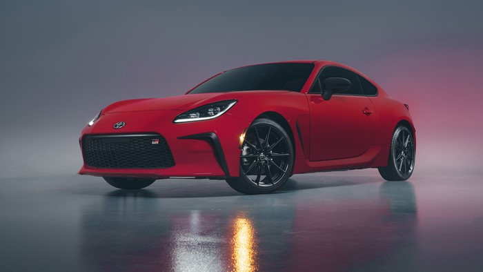Red Toyota GR Sports Car