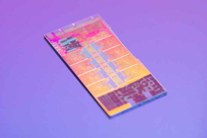 Colorful Intel Microchip Integrated Circuit