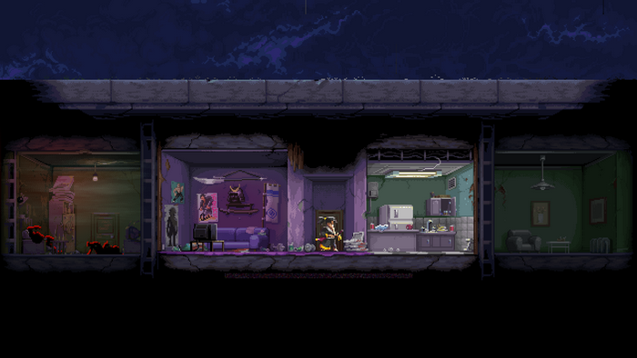 Pixel art from Katana Zero video game