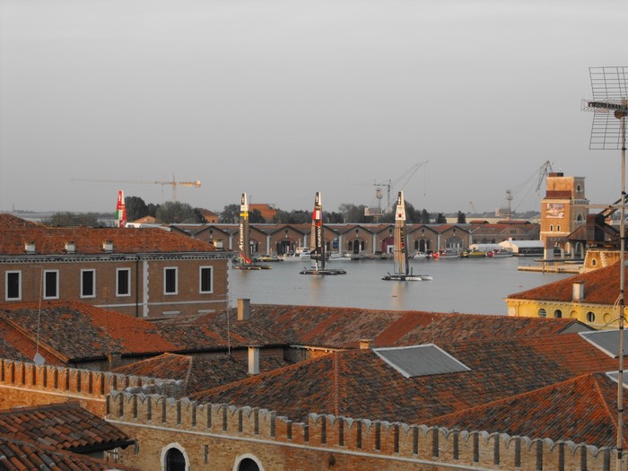 Sailboats in Venice, Italy