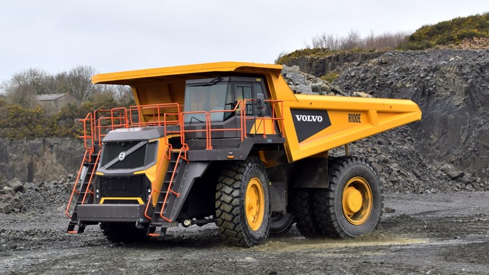 Volvo R100E Dump Truck in Mining Site