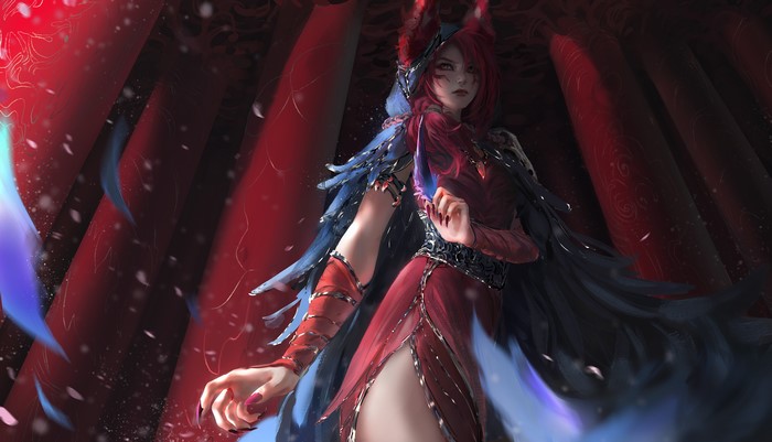 Ahri from League of Legends fan art