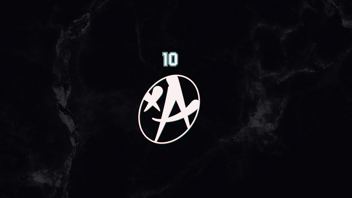 Acru 10 logo with marble background