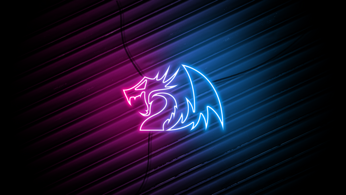 Redragon logo neon sign