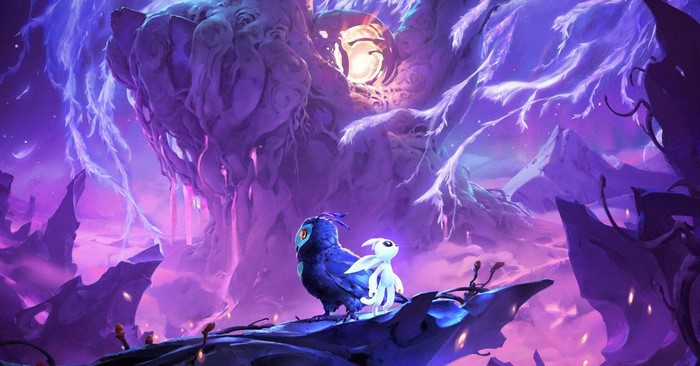 Ori and Ku from Ori and the Will of the Wisps