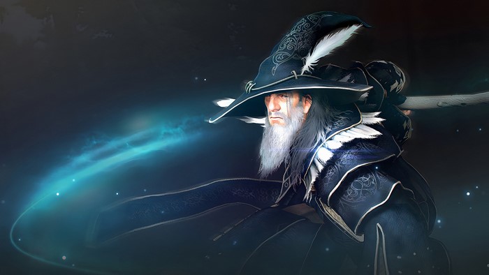 Wizard with staff from Black Desert Online