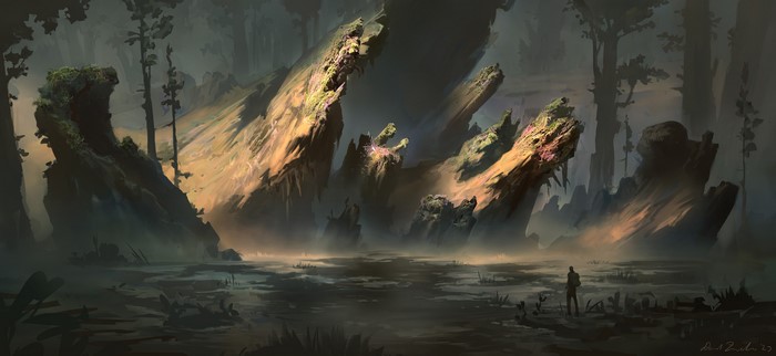 4K Swamp Landscape Digital Art by David Frasheski