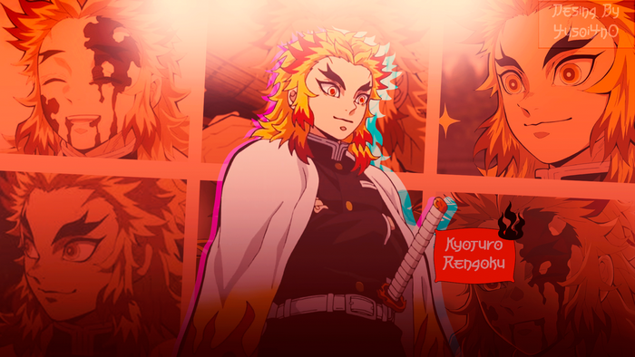 Kyojuro Rengoku from Kimetsu no Yaiba Collage