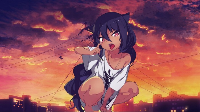 Jahy from Jahy-sama wa Kujikenai! at Sunset